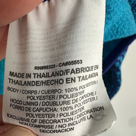 Nike Therma-Fit Blue Pullover Hoodie Polka Dot size Small - Picture 7 of 8